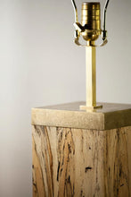 Load image into Gallery viewer, Spalted Tamarind Lamp, 6 x 6 x 36"