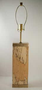Spalted Tamarind Lamp, 6 x 6 x 36"