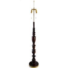 Load image into Gallery viewer, The ATLANTA Cherry Wood Floor Lamp, Brass Hardware