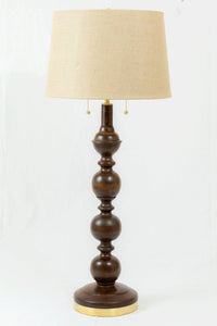 Cherry Table Lamp, A.B. Thomas Original, Handmade, Solid Brass Hardware