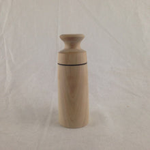 Load image into Gallery viewer, Turned Maple Box, Raw Wood, Triangular Knob