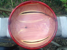 Load image into Gallery viewer, Eastern Red Cedar Bowl with Red Resin Accents