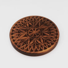 Load image into Gallery viewer, trivet, wood trivet, wood, black walnut, thomas fine woodworks, aaron thomas, walnut, pot holder