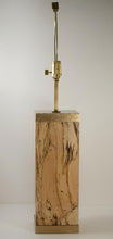 Load image into Gallery viewer, Spalted Tamarind Lamp, 6 x 6 x 36&quot;