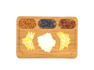 Bamboo Charcuterie Board, Snack Tray, 12 X 16"