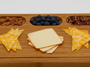 Bamboo Charcuterie Board, Snack Tray, 12 X 16"