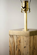 Load image into Gallery viewer, Spalted Tamarind Lamp, 6 x 6 x 36&quot;