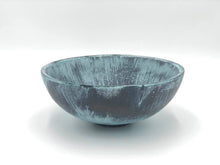 Load image into Gallery viewer, Wood Bowl: Bronze with Blue Patina