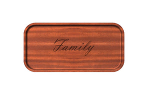 Catch-All Tray, Solid Wood, 8.5" x 16", Customizable.