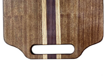Load image into Gallery viewer, This snack tray is a perfect addition to any kitchen for easy entertaining. Its striking wood grain gives it a luxurious look that adds a touch of elegance to any occasion. Plus, it&#39;s built to last with durable construction and a classic style that won&#39;t go out of fashion. Enjoy your snacks with style! Thomas Fine Woodworks, Aaron Thomas
