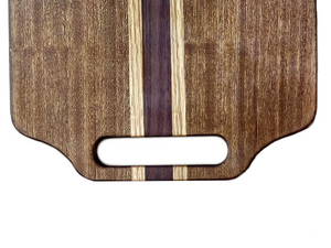 This snack tray is a perfect addition to any kitchen for easy entertaining. Its striking wood grain gives it a luxurious look that adds a touch of elegance to any occasion. Plus, it's built to last with durable construction and a classic style that won't go out of fashion. Enjoy your snacks with style! Thomas Fine Woodworks, Aaron Thomas