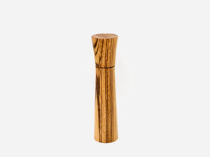 12-inch Zebrawood Peppermill; Handmade, Thomasfinewoodworks