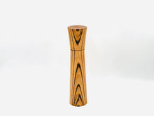 Load image into Gallery viewer, 12-inch Zebrawood Peppermill; Handmade, Thomasfinewoodworks