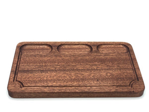 Charcuterie Board, Snack Tray, 7” x 12”, Sapele Wood