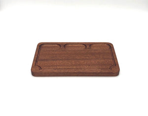 Charcuterie Board, Snack Tray, 7” x 12”, Sapele Wood