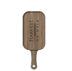 Handled Charcuterie Board, 7" x 18", Customizable