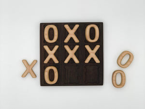 Tic Tac Toe Board, Peruvian Walnut and Alder Wood