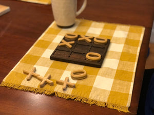 Tic Tac Toe Board, Peruvian Walnut and Alder Wood