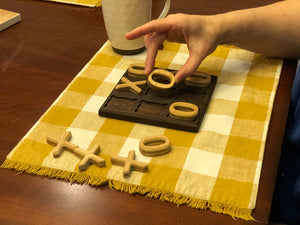 Tic Tac Toe Board, Peruvian Walnut and Alder Wood