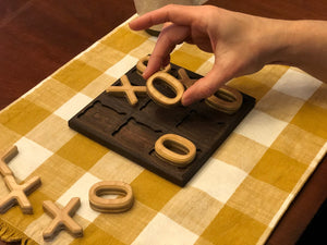 Tic Tac Toe Board, Peruvian Walnut and Alder Wood