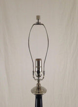 Load image into Gallery viewer, Black Handmade Maple Lamp With Nickel Hardware by A.B. Thomas