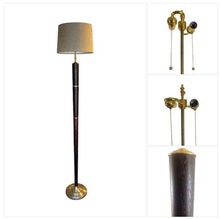 Load image into Gallery viewer, Savannah - Wenge and Brass Floor Lamp, Aaron Thomas Original