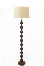 Load image into Gallery viewer, Cherry Wood Floor Lamp, A.B. Thomas Original, Solid Brass Hardware Adjustable Shade Riser, Handmade